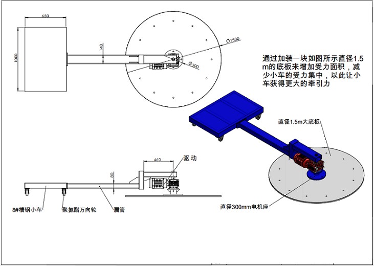 艾思捷蝸輪蝸桿減速機在新能源旋轉小車上的使用案例.jpg