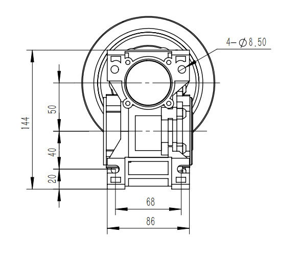 洗車機減速機尺寸圖紙